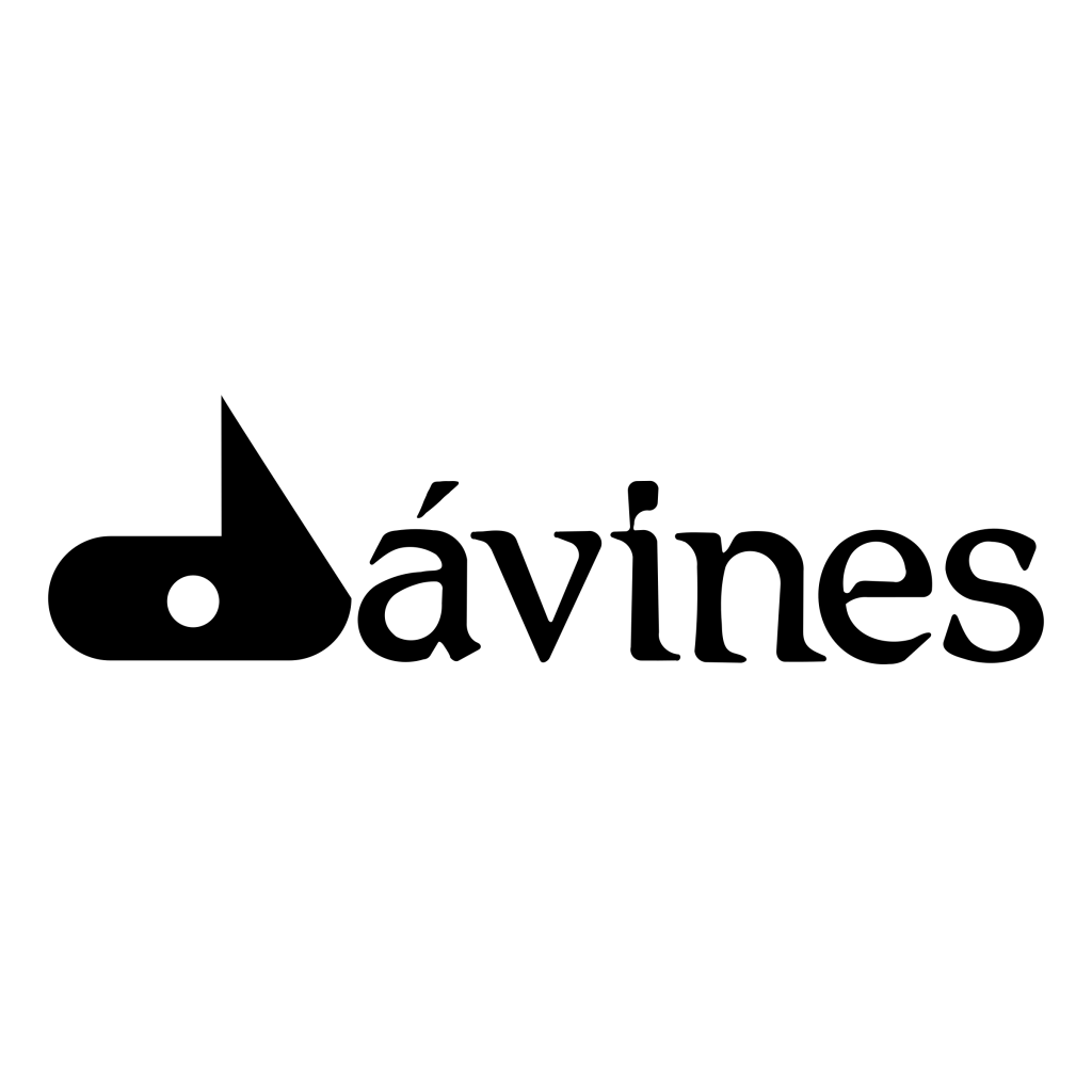 davines logo black and white