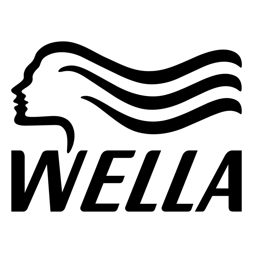 wella logo black and white